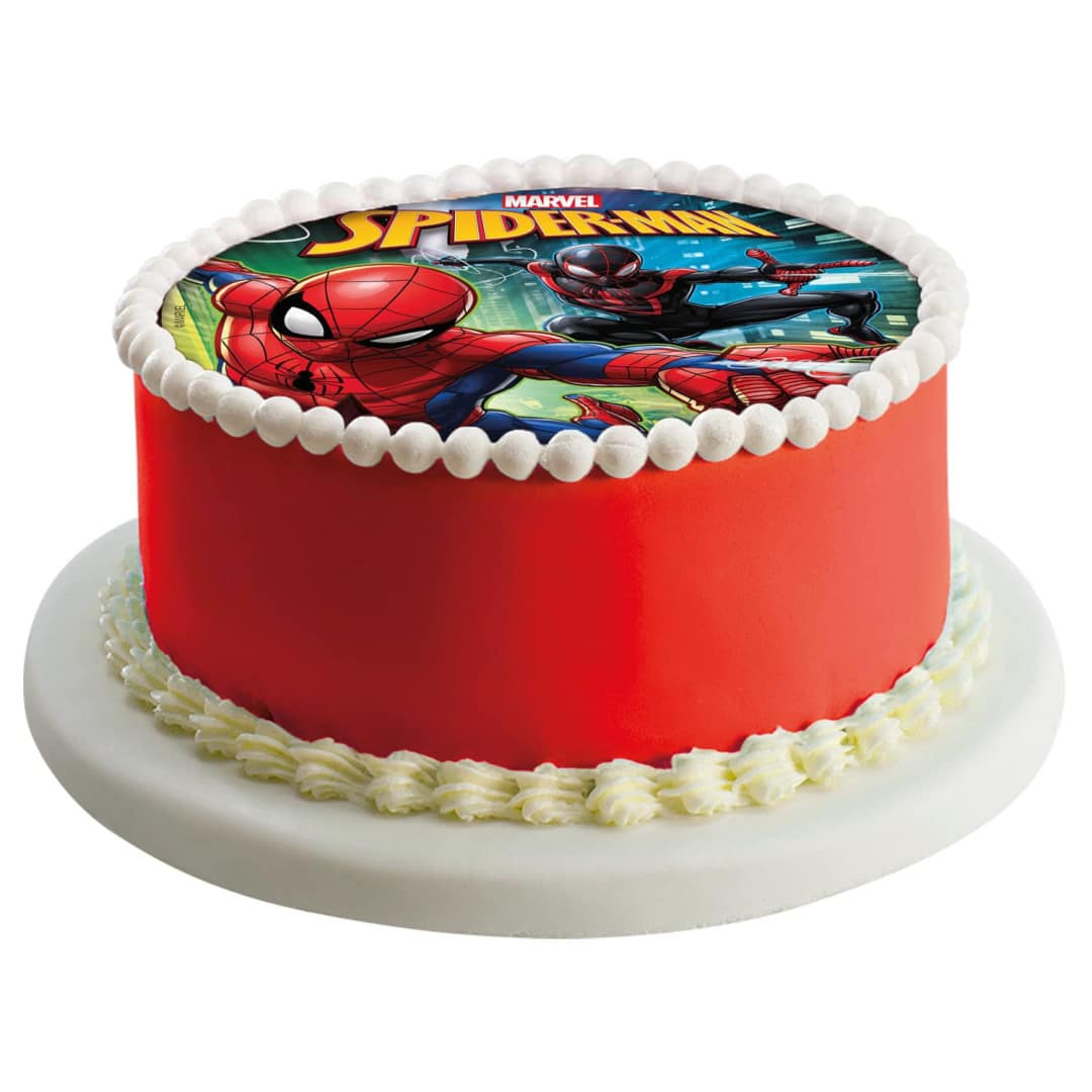 Décor Comestible Gâteau Deadpool En Azyme - Diamètre 20 Cm - Pour Anniversaire - Neuf