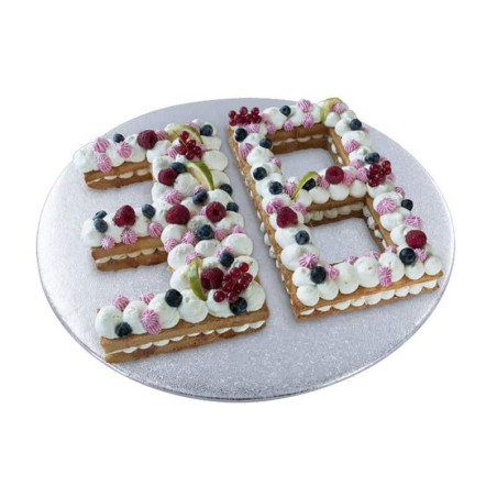 Moule à Gâteau Chiffres Réglable - Aluminium Antiadhésif, 12 Carrés Modulables Pour Anniversaire, Mariage, Baptême