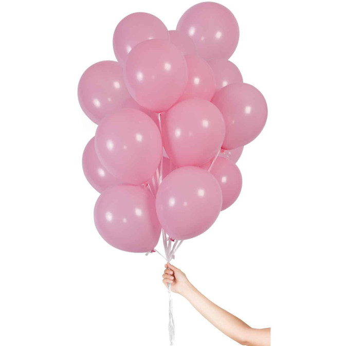 Bouquet de 30 ballons rose Ø 23 cm