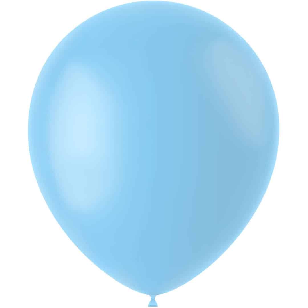 50-ballons-anniversaire-bleu-mat-33-cm