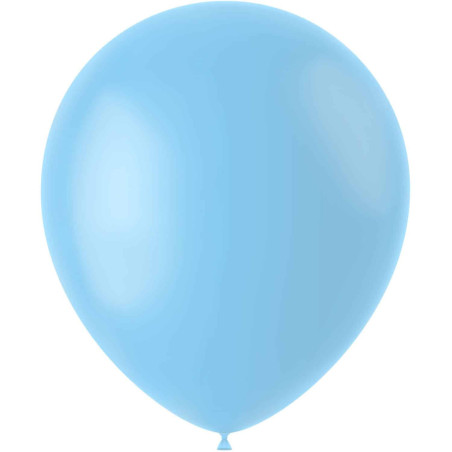 50-ballons-anniversaire-bleu-mat-33-cm