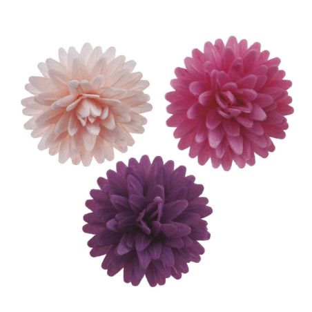 12-fleurs-pompons-tricolores