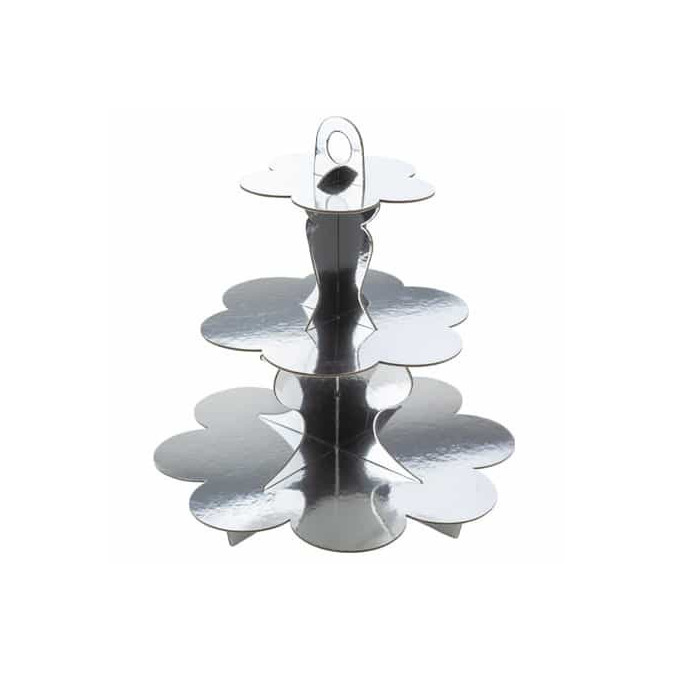 presentoir-a-gateau-argent-metalise