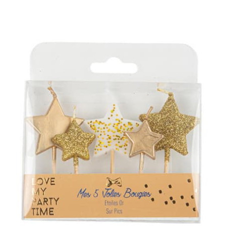 bougies-etoiles-dorees