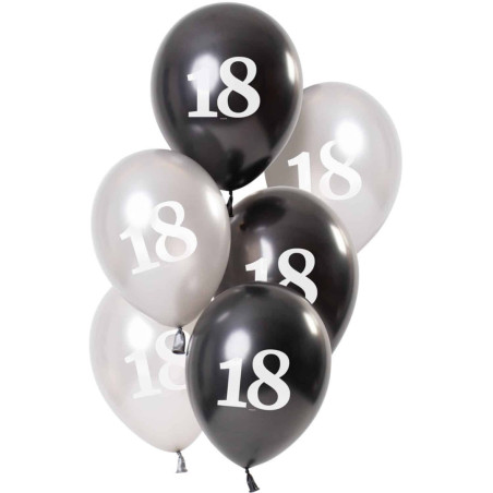 ballons-anniversaire-18-ans-noir-argent