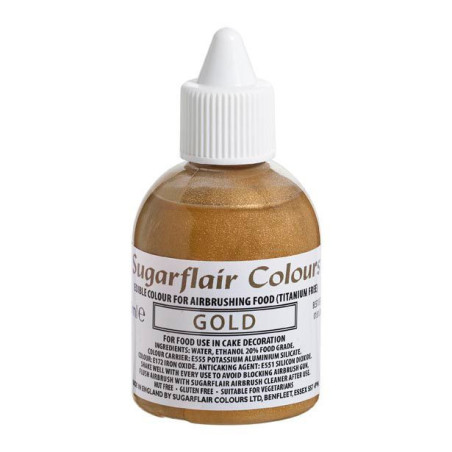 Colorant alimentaire pour aérographe or