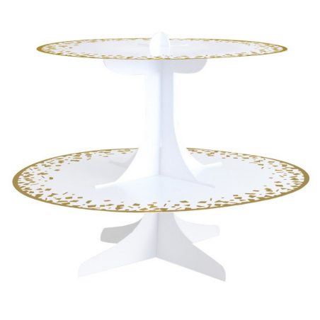 stand-a-gateau-blanc-et-or