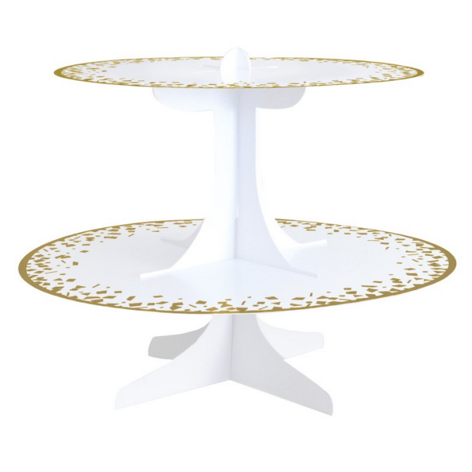 stand-a-gateau-blanc-et-or