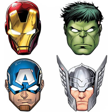 6-masques-avengers-en-carton