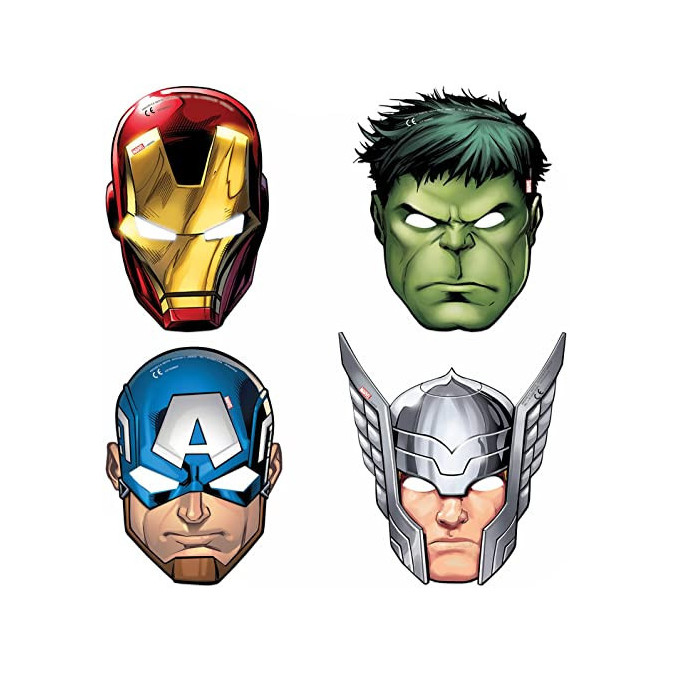 6-masques-avengers-en-carton