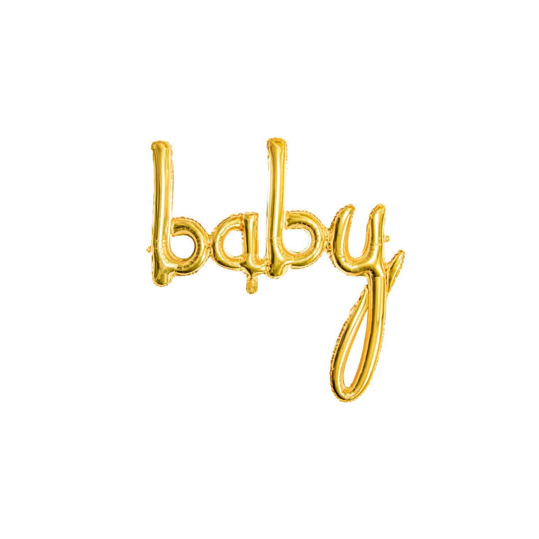 Ballon Baby or | Déco de baby shower