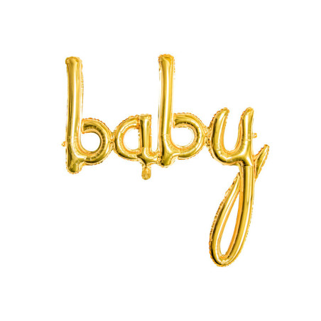 Ballon Baby or | Déco de baby shower