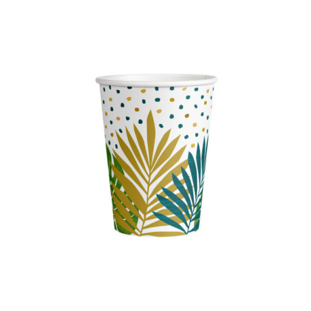 8 gobelets carton tropical
