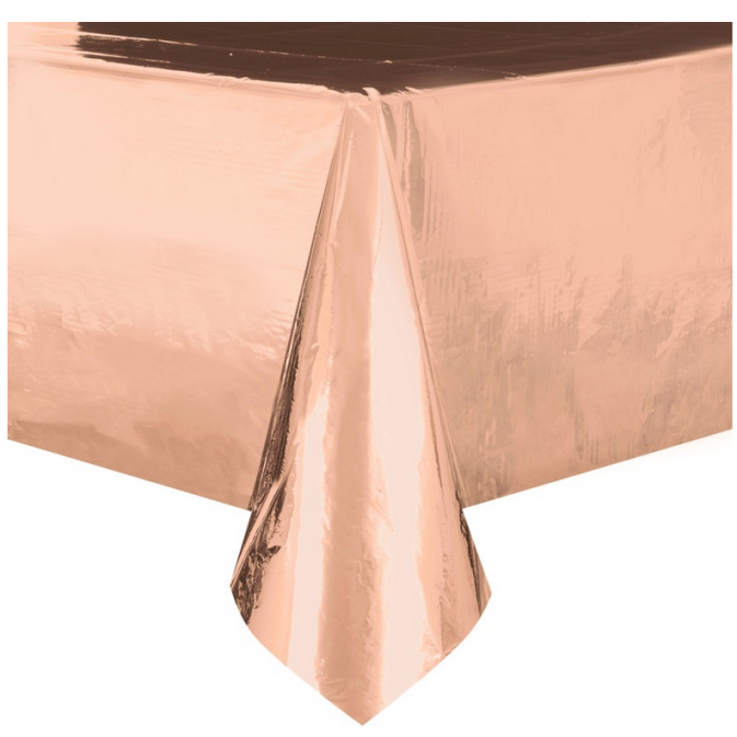 Nappe plastique rose gold miroir