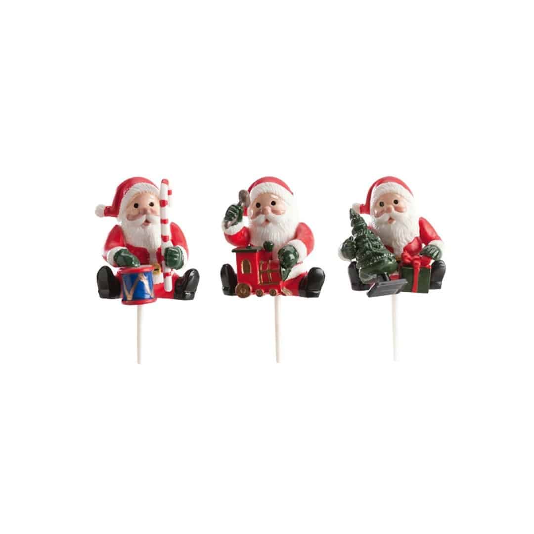 sujets-buche-de-noel-pere-noel-lot-de-3