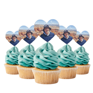 Lot De 24 Toppers Cupcakes Avec Nœuds Roses - Décorations Gâteau Anniversaire, Baptême, Baby Shower - Taille 6,6 X 6,8 Cm, Polyester