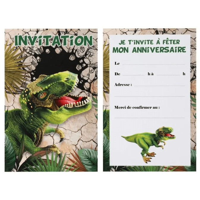 invitations-dinosaure