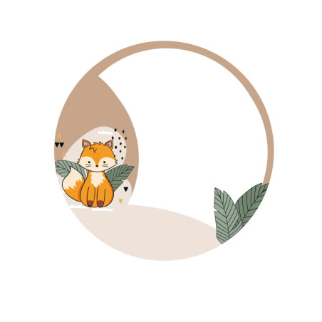 Photo comestible Renard à personnaliser 20 cm