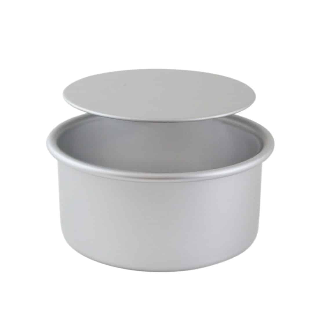 Ensemble 3 Moules à Gâteau Ronds Anti-adhésif Avec Fond Amovible 5'' 7'' 9'' - Argent