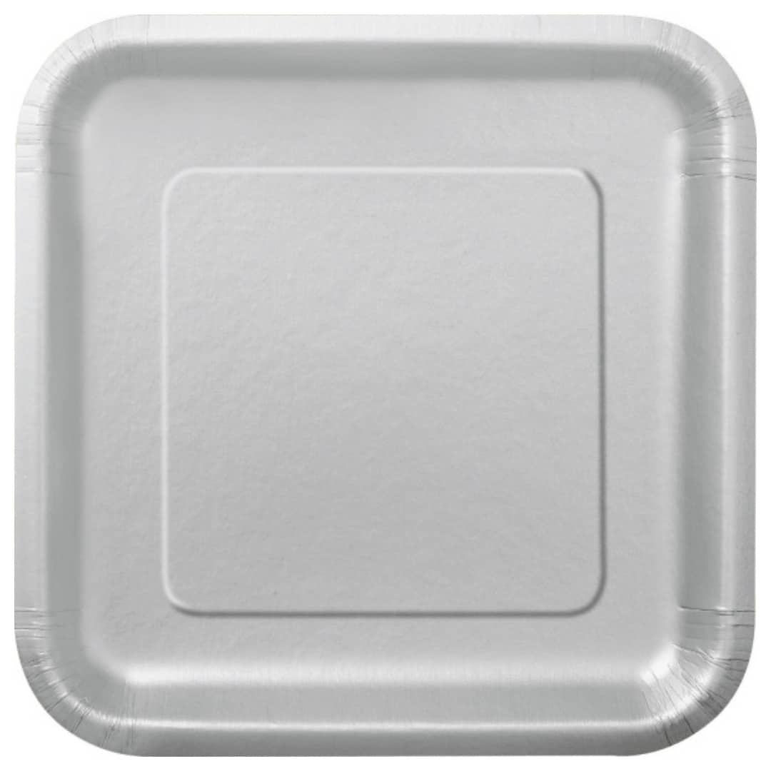 assiettes-carton-carrees-argent