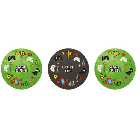 caissette cupcake jeu vidéo verte et noire