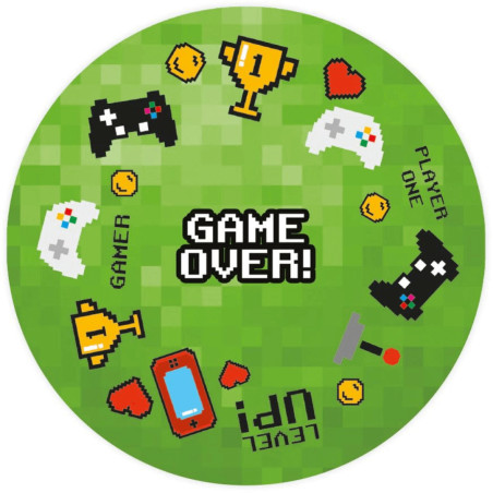 caissette cupcake jeu vidéo verte