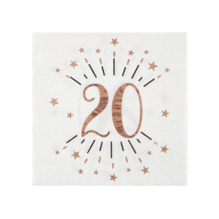 serviettes-20-ans-rose-gold