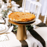 présentoir-gateau-or-metal
