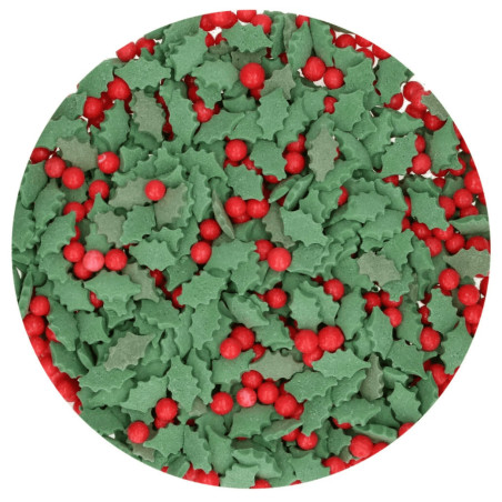 sprinkles de noel feuilles de houx