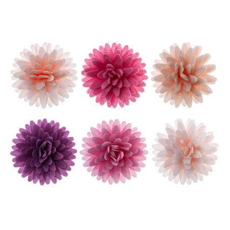 fleurs-pompons-tricolores