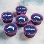 mini-disque-sucre-jeu-video-pour cupcake