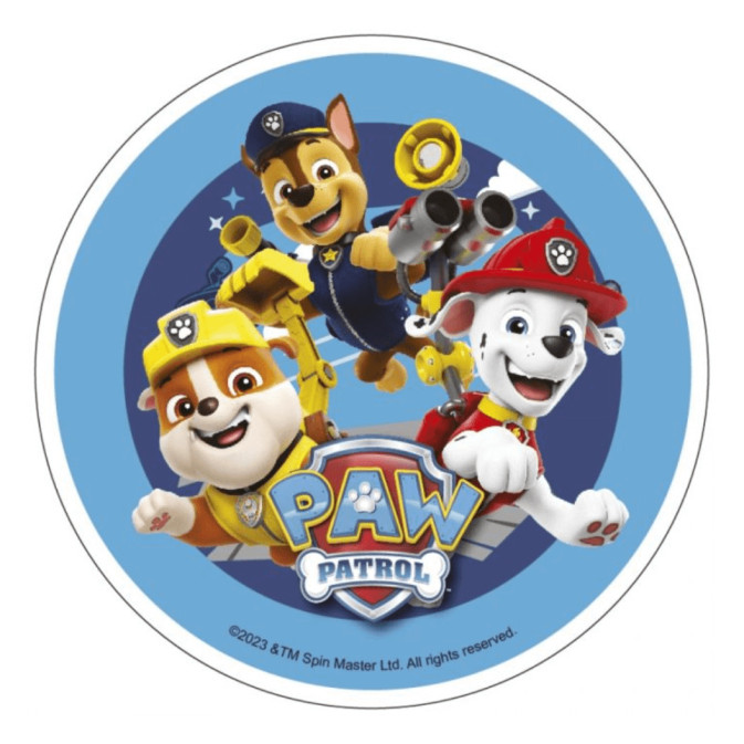 disque pour gateau pat patrouille