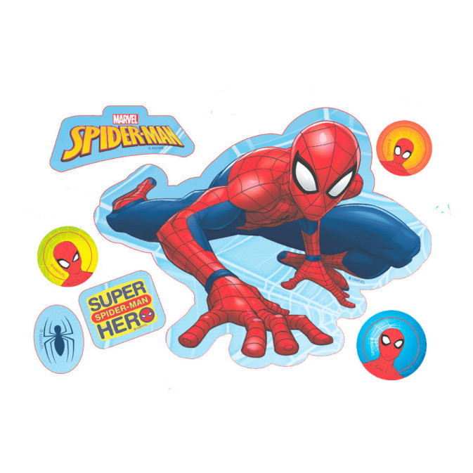 feuille ayzme prédécoupée spider man