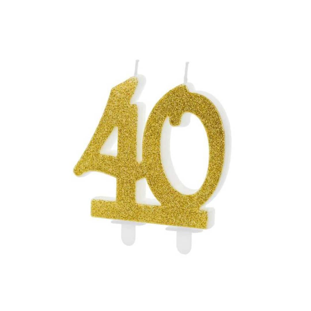 bougie-40-ans-or
