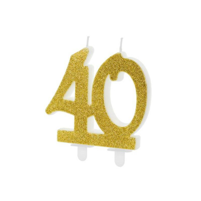 bougie-40-ans-or