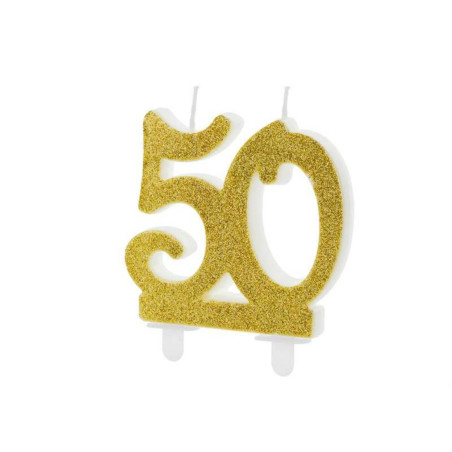 bougie-50-ans-or
