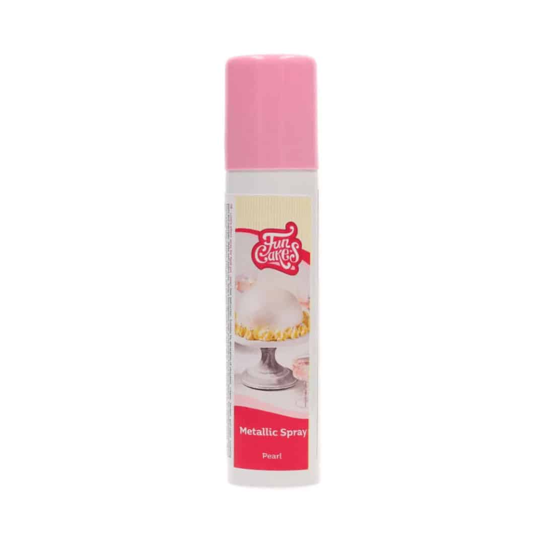 spray lustrant metallique perle funcakes
