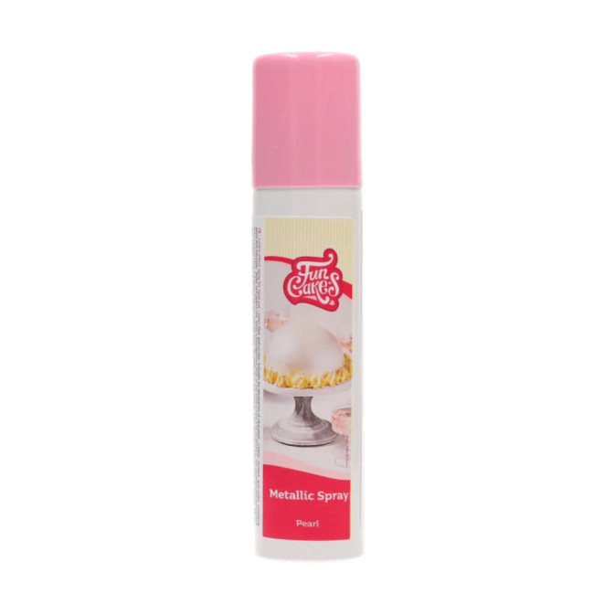 spray lustrant metallique perle funcakes