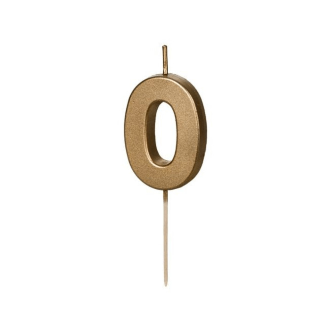 bougie chiffre 0