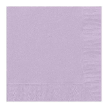20 serviettes couleur lavande