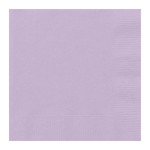 20 serviettes couleur lavande