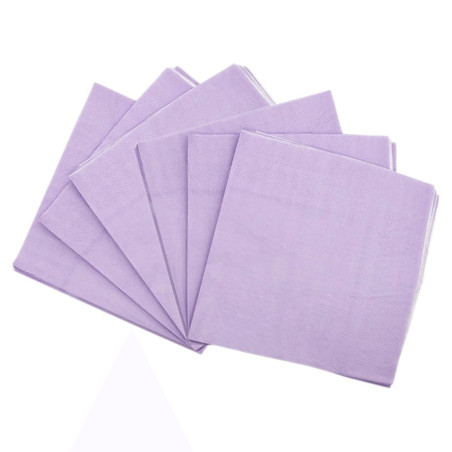 serviettes lavandes