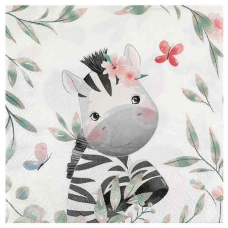 serviettes-anniversaire-zebre