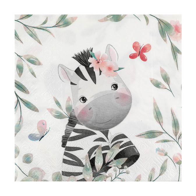 serviettes-anniversaire-zebre