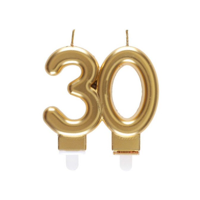 bougie-30-ans-dore
