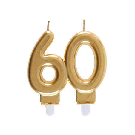 bougie-60-ans-dore