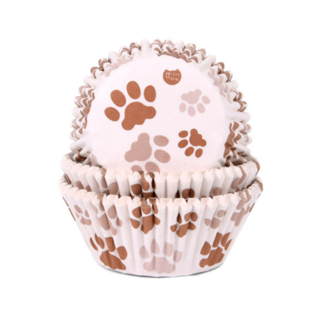 caissette a cupcake empreint de chien