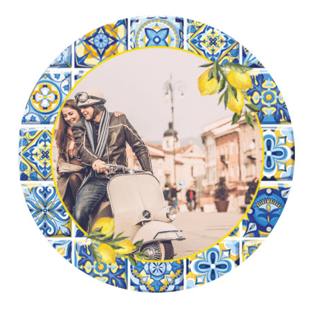 photo comestible amalfi 24cm personnalisée