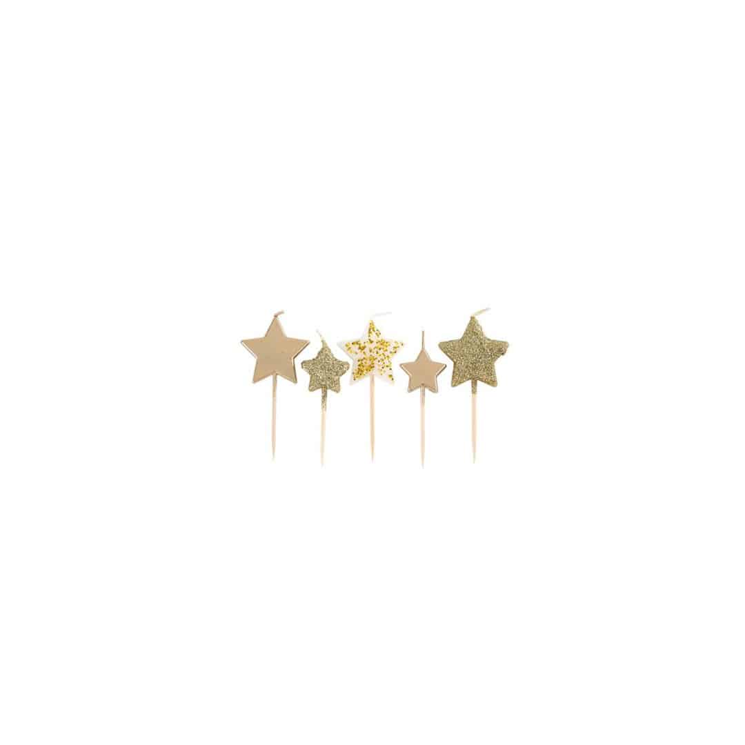 bougies-anniversaire-etoiles-or