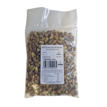 pistache decortiquées 500gr